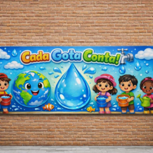 *PAINEL DIA DA ÁGUA RETANGULAR *