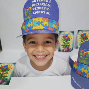 *VISEIRA + CARTÃO PARA CONSCIENTIZAÇÃO SOBRE O AUTISMO*