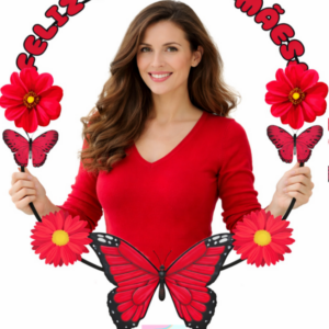 *BAMBOLÊ DIA DAS MÃES VERMELHO*