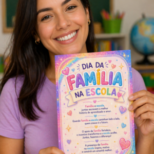💖 Cartão “Dia da Família na Escola” 💖