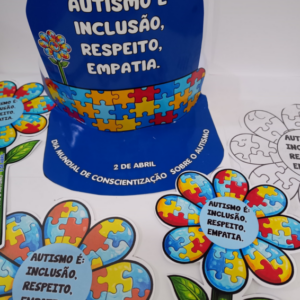 VISEIRA + FLORZINHA PARA CONSCIENTIZAÇÃO SOBRE O AUTISMO*
