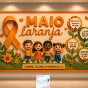 *PAINEL MAIO LARANJA RETANGULAR*