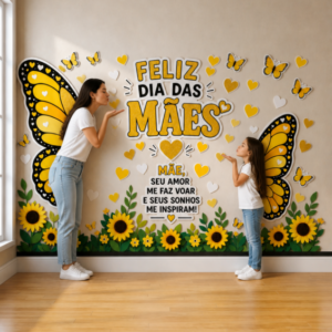 🌻✨ PAINEL DIA DAS MÃES – TEMA BORBOLETAS ✨🌻