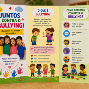 🌈 Folder Educativo – Combate ao Bullying na Educação Infantil 🌈