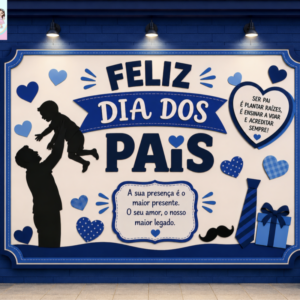 *PAINEL RETANGULAR DIA DOS PAIS*
