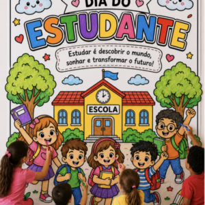 CARTAZ COLABORATIVO DIA DO ESTUDANTE