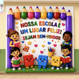 *Painel Volta às Aulas Lápis*