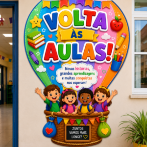 *Painel Volta às Aulas Balão*