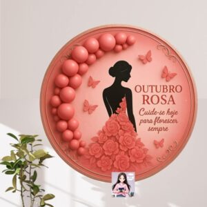 PAINEL OUTUBRO ROSA CIRCULAR