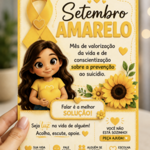 Cartão Setembro Amarelo🌻